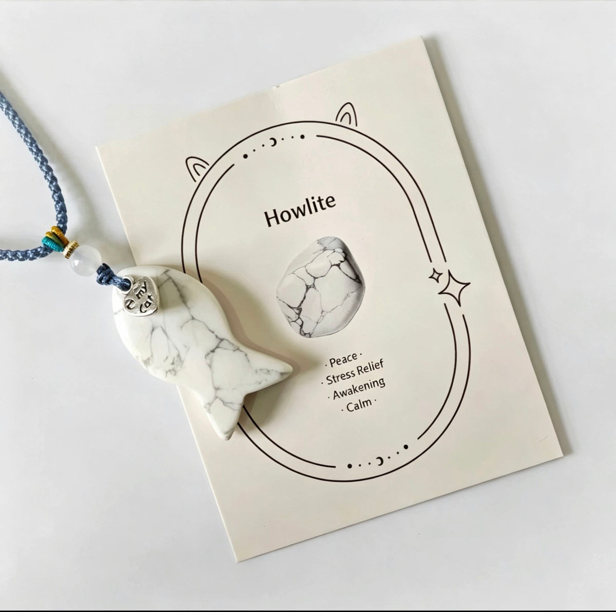 Fish-shaped pet crystal necklace - Human and pet united
