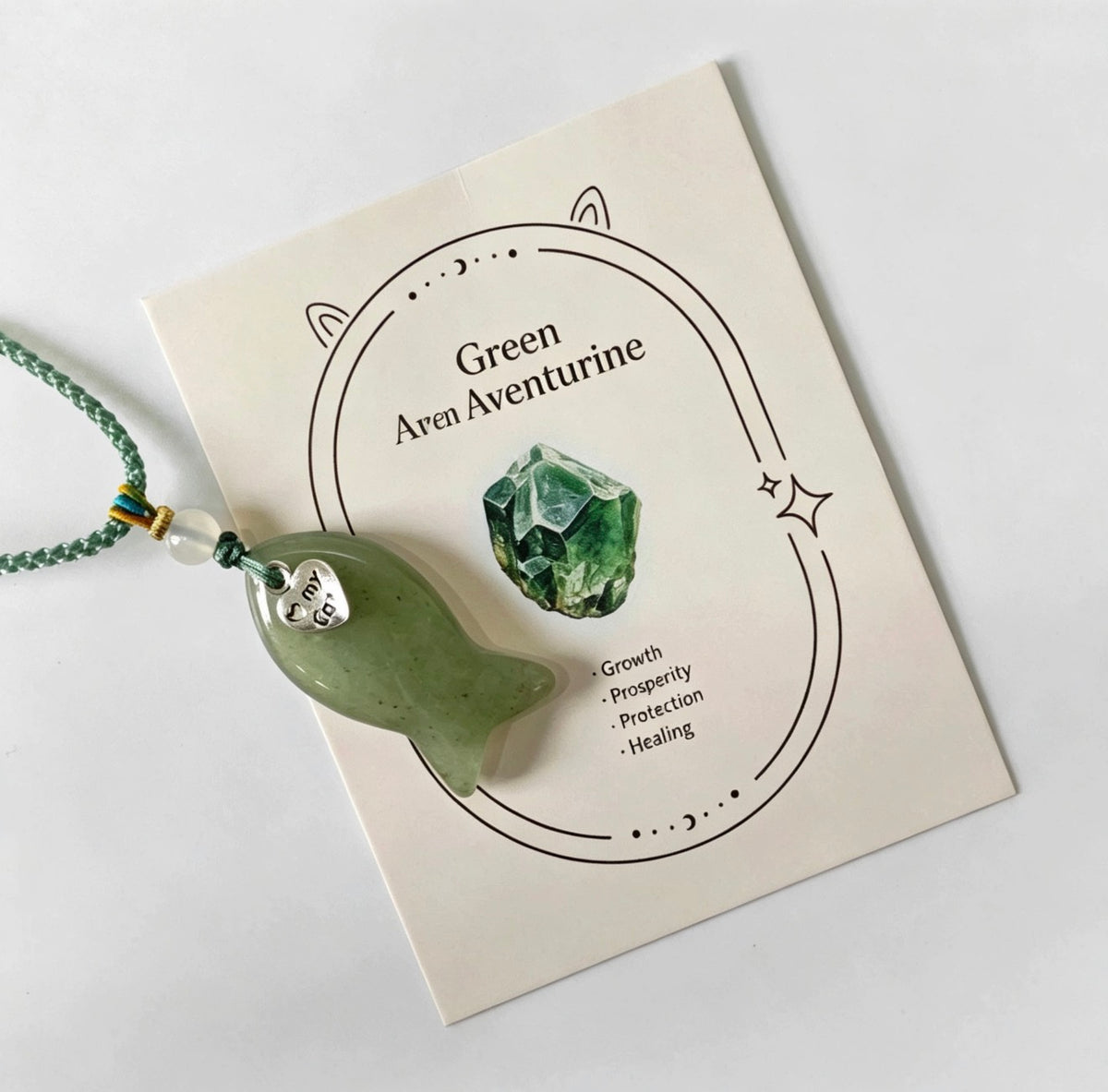 Fish-shaped pet crystal necklace - Human and pet united